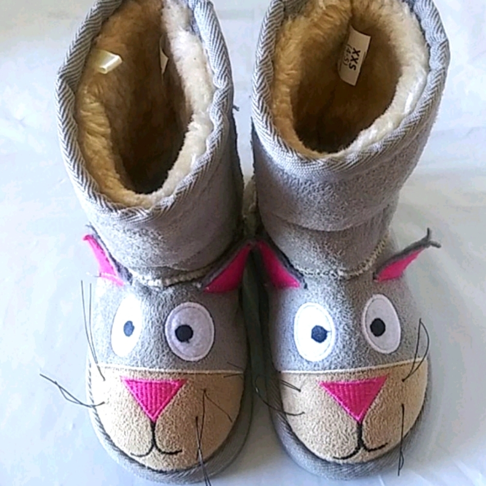 Cat Toasty Toes Girls Winter Boots Size 4/5